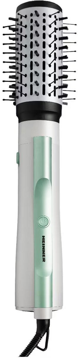 Heinner Heteluchtborstel en Föhnborstel – 1200 W DC-motor – 2 Warmte- en Snelheidsstanden – Ionische Functie – Koude Luchtstand – Middelgrote Ronde Borstel – Voor Drogen, Volume en Stylen – Groen