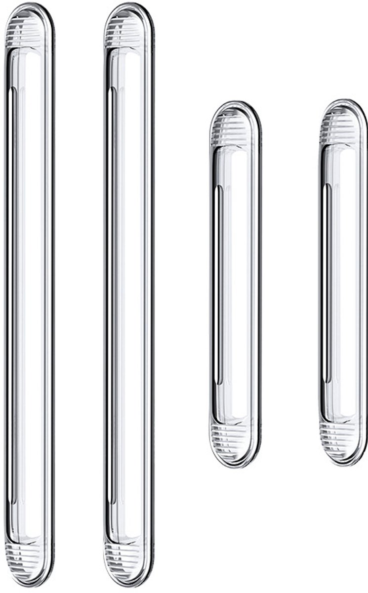Oneay (4 stuks) Transparante anti-aanrijdingsstrips voor meubels, zelfklevende anti-aanrijdingsstrips, deurstoppers en muurbeschermingsstrips, siliconenstrips voor schuifdeuren, kasten en lades