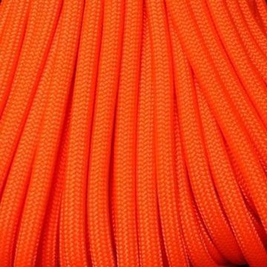 Foto: Rol 100 meter neon orange paracord 550 43