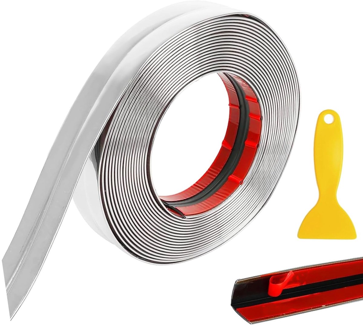 Decoratieve Zelfklevende Hoekstrip 2 cm x 10 m Waterdicht Flexibel Profiel voor Deuren, Ramen en Meubels, Aanpasbaar voor Hoekbescherming