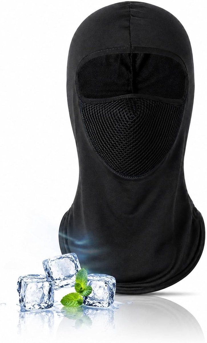 Ademende Balaclava voor Mannen en Vrouwen, Perfect voor Fietsen en Motorrijden, Koelend Masker met Opening voor Bril, Ideaal voor Buitensporten en Zomeractiviteiten