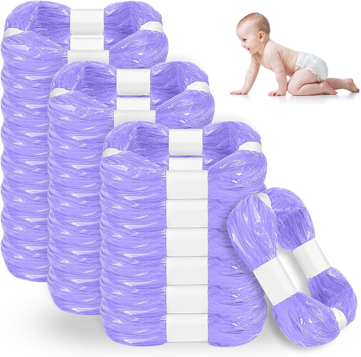 SnelShoppen - Luieremmer Navulcassettes, Geurdichte Navulfolie voor Luieremmers, 22 Stuks, Compatibel met Diverse Merken, Ideaal voor Kinderen