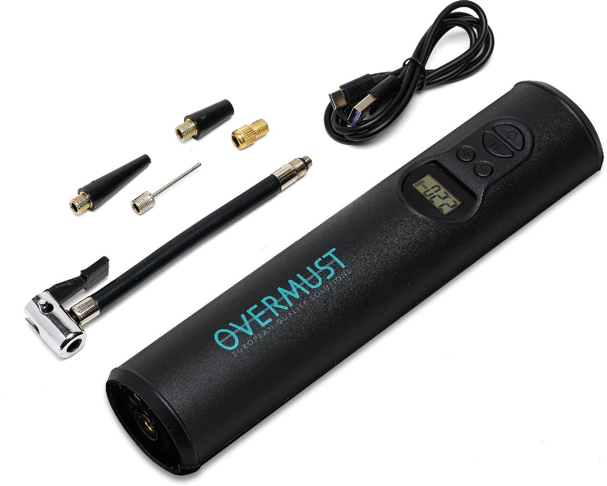 SnelShoppen - Draagbare autocompressor - Elektropomp op perslucht 150PSI met automatische stop en LED verlichting - Perfect voor auto-, fiets- en moto