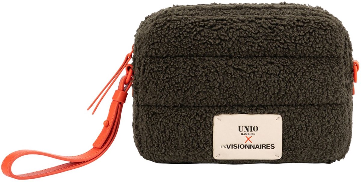 Unio Hamburg x Les Visionnaires schoudertas accessoiretas Teddy Unio Paris Khaki olijfgroen