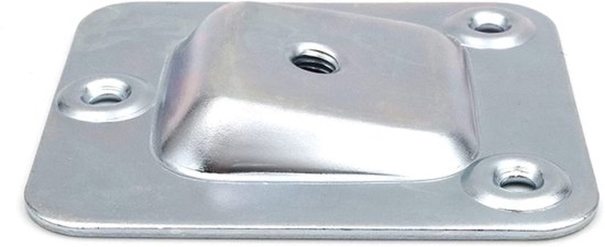 Montageplaat - Meubelpoten Bevestiging - Robuust - Verzinkt Staal - Adapter voor Banken en Tafels - Set van 4
