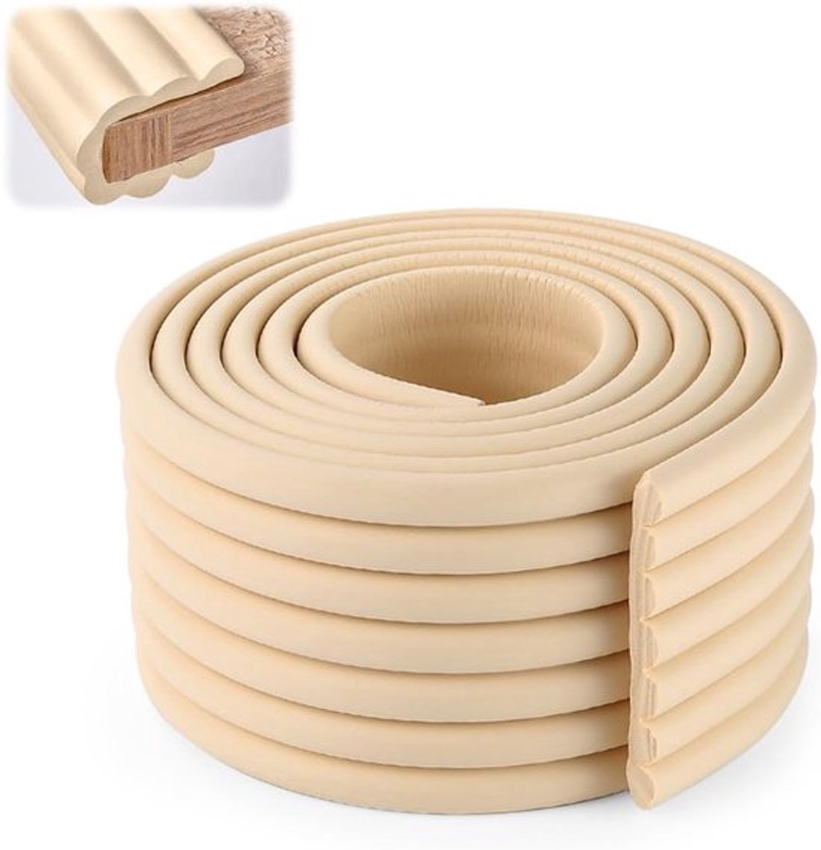 Extra brede schuim hoekbescherming voor baby’s, zelfklevende tafel- en bedrandbeveiliging, veilig en zacht voor kinderen
