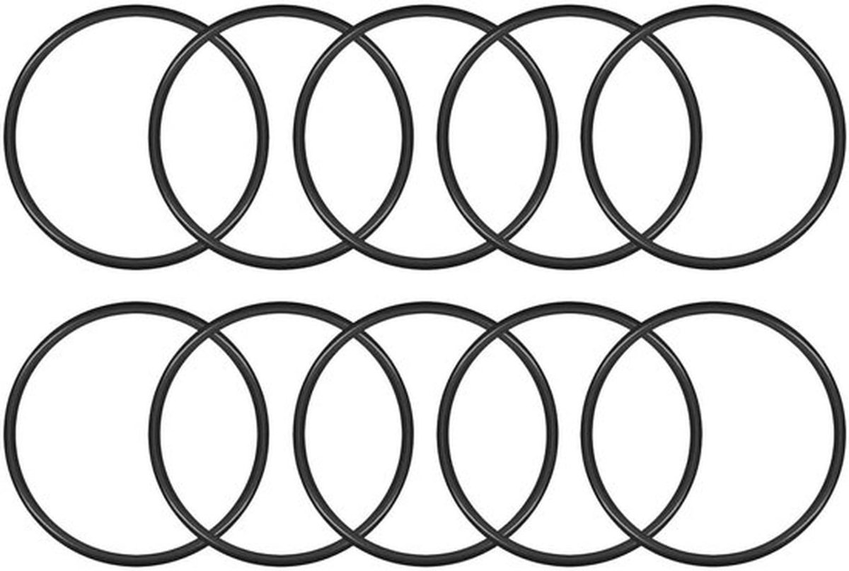 O-ring Nitrilrubber - 10 Stuks - Antistatisch - Oliebestendig - Hittebestendig - Duurzaam - Organizer Box - Afdichtingsring