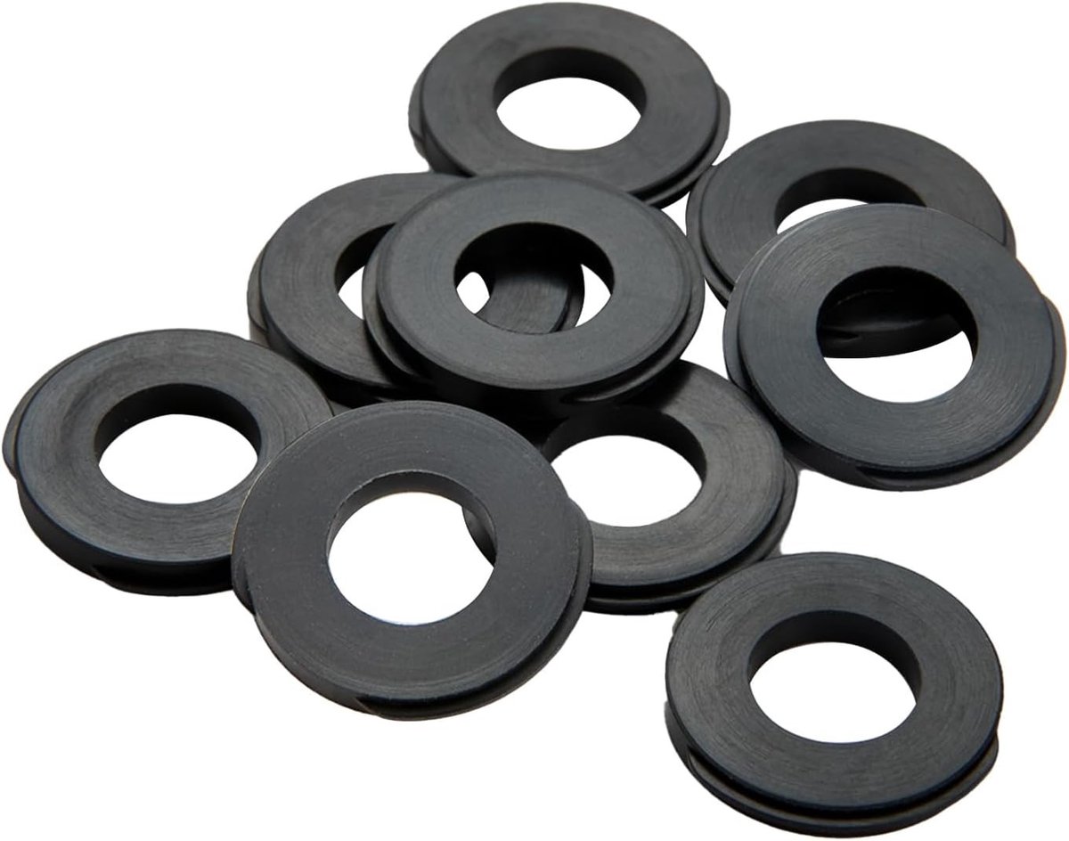 Sealing Ring voor Douchekopslang, 2mm Dikte, Geschikt voor 1/2 Inch Slangen, Zwart, Duurzaam en Waterdicht