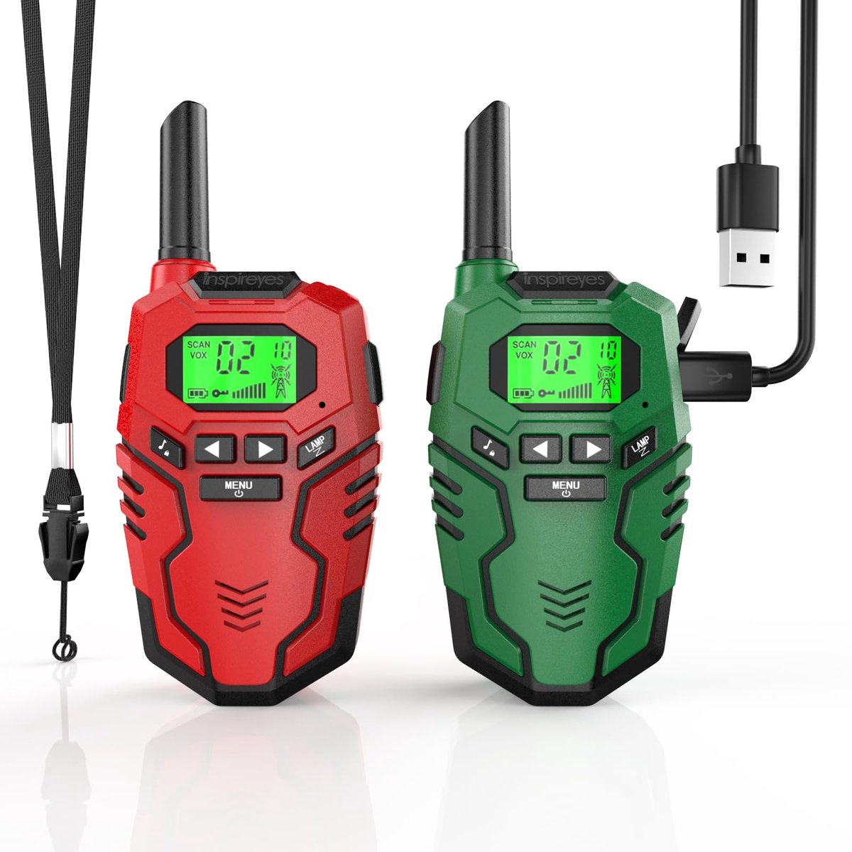 SnelShoppen - Oplaadbare Walkietalkie voor Kinderen - 48 Uur Werktijd - Buitenspelen, Wandelen, Kamperen - Speelgoed voor Jongens en Meisjes van 3-12