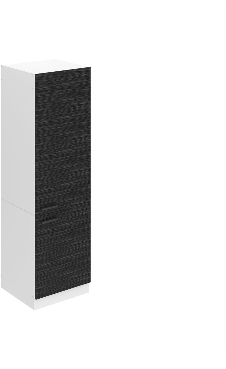 BELINI Inbouwkast Koelkast SSL 60x204 cm met 2 Deuren - Koninklijk Ebbenhout