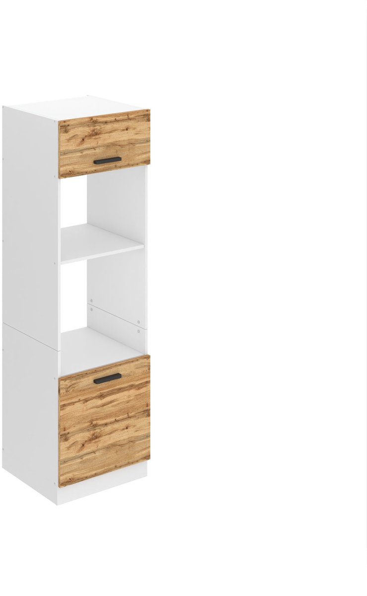 BELINI Magnetronkast SSP 60x204 cm met 2 Deuren en 2 Planken - Wotan Eiken