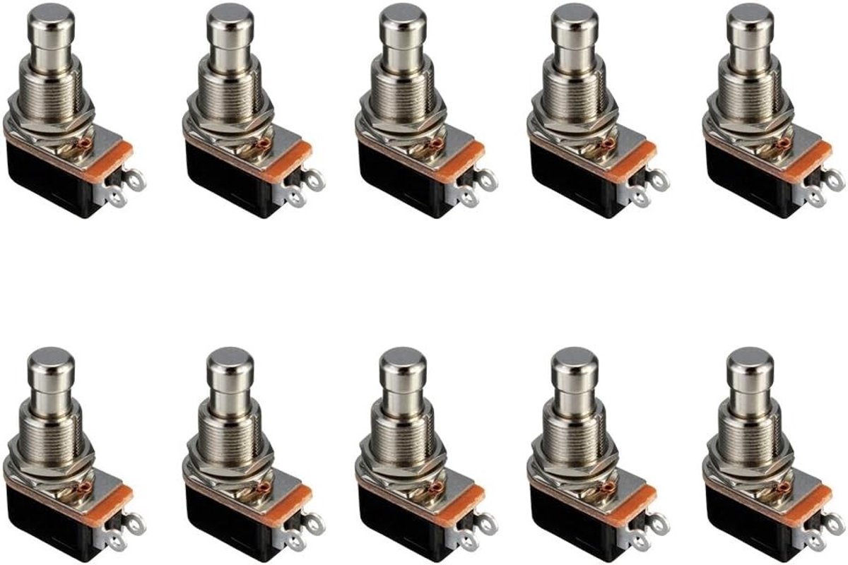 10 Stuks Elektrische Gitaar Effect Pedalen Box met Directe Drukknop Tuning Voetschakelaar voor Gitaar Effecten