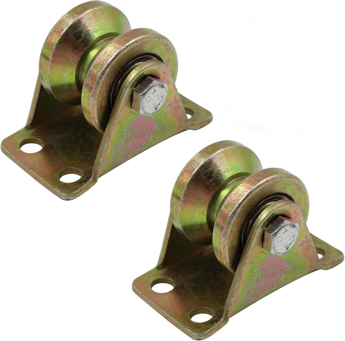 Lifting Pulley Set van 2 Stuks, V-Groove Rollen voor Kabels, Sterke Draagcapaciteit en Geluidsarm, Ideaal voor Touwen en Hijstoepassingen
