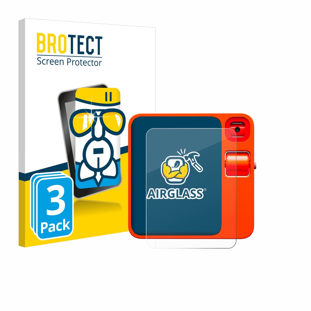 Screenprotector 3 Stuks voor rabbit r1 Beschermglas transparant