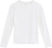 WE Fashion Meisjes T-shirt van ribstof