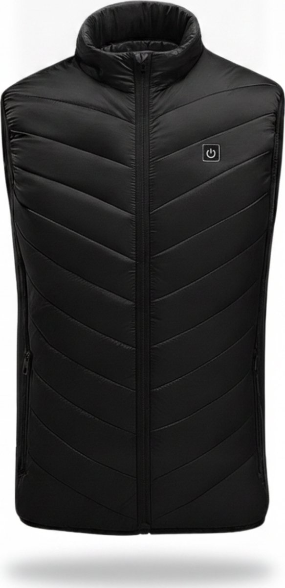 InAndOutdoorMatch Verwarmde bodywarmer USB-oplaadbaar /L Zwart