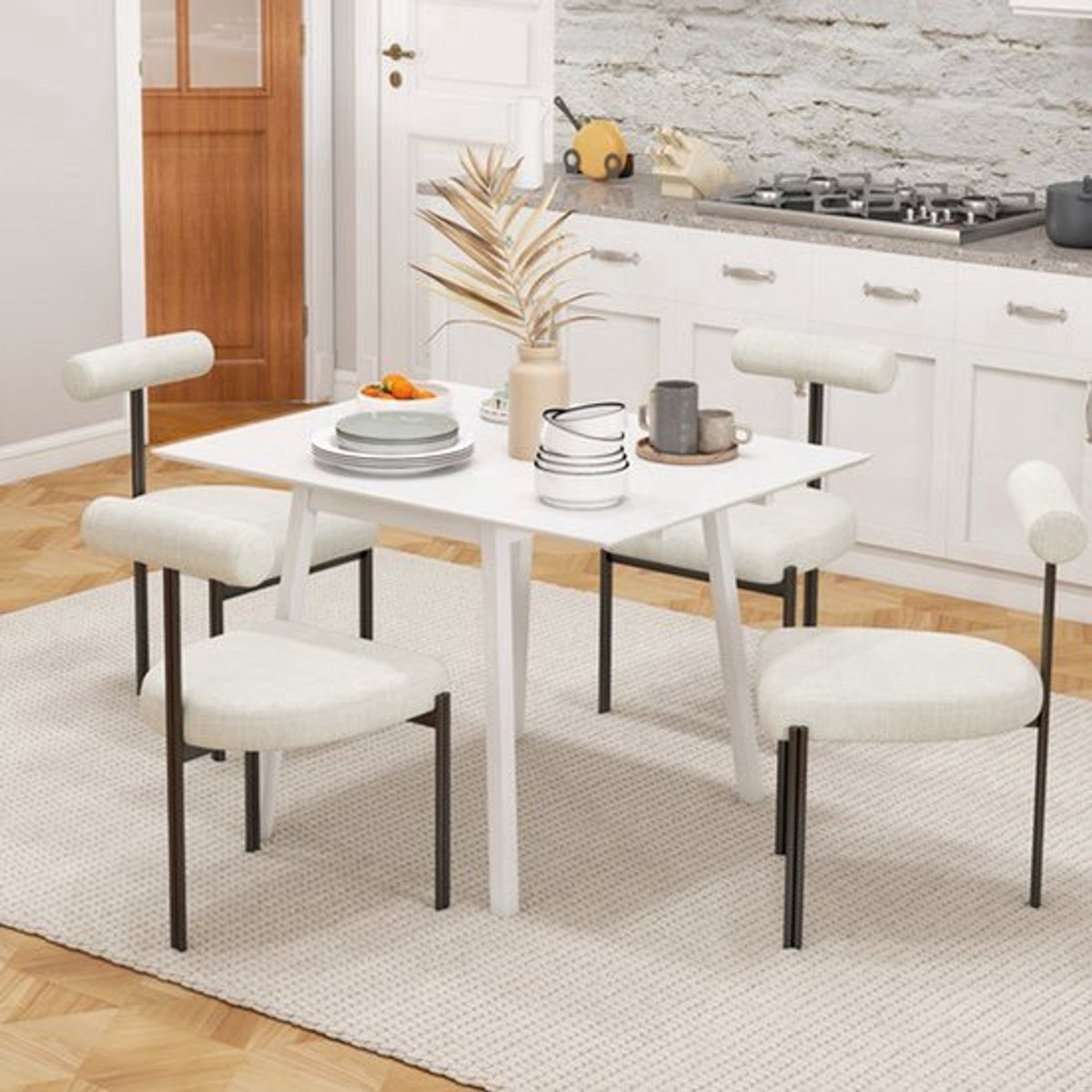 Opvouwbare Eettafel – Uitklapbare Tafel – Inklapbare Eettafel – Keukentafel – Compacte Eet