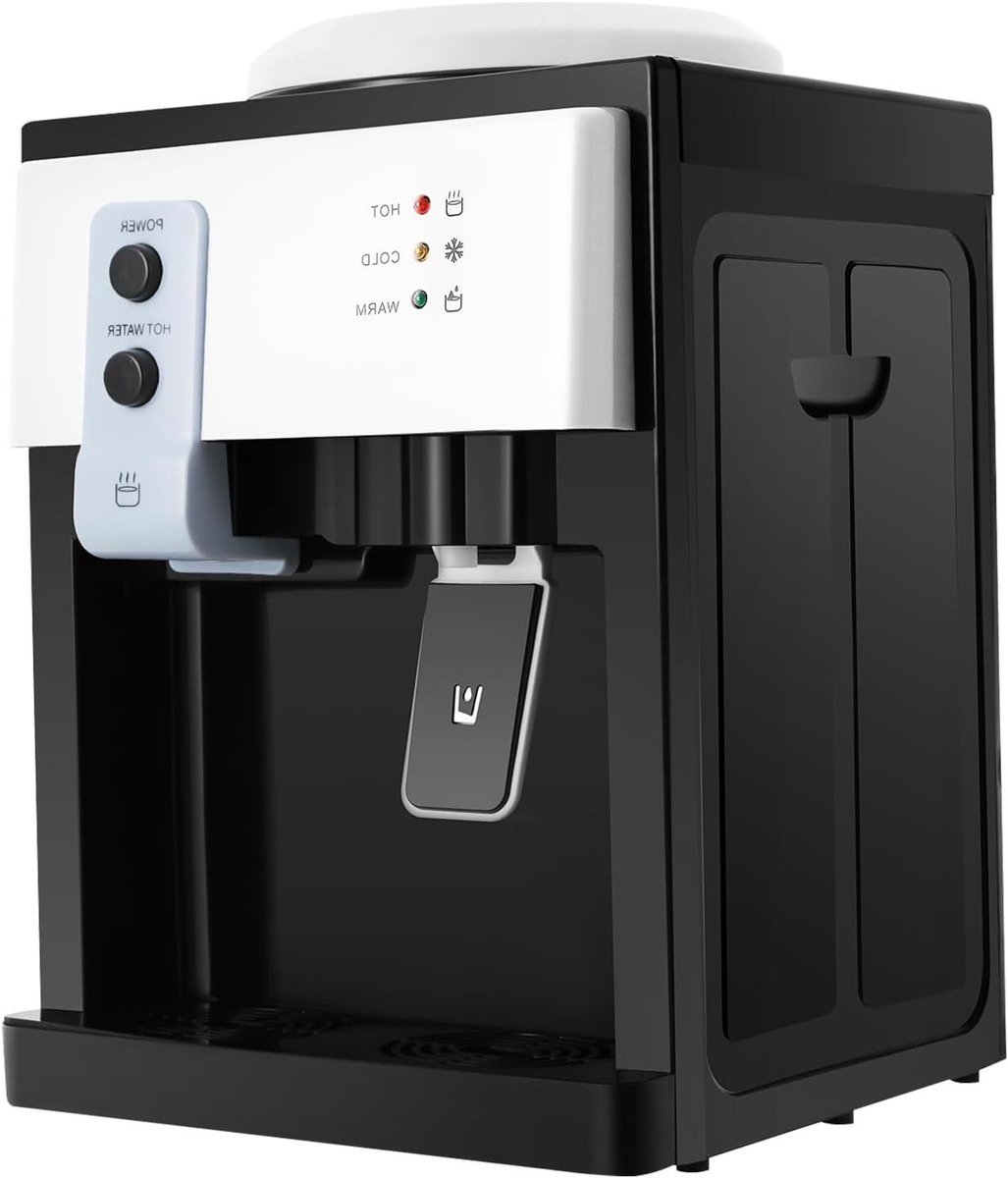 Waterdispenser Warm Koud - Drankmachine - Direct Drinken - Afneembare Onderdelen - 18.9 Liter - Wit