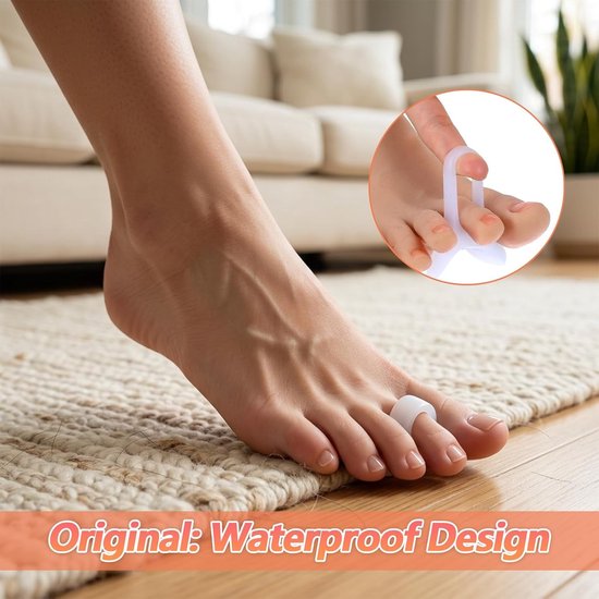 6 Paar Hamertenen Kussens en Correctoren - Flexibele Siliconen Gel Teencorrectoren voor Comfort en Ondersteuning van Voeten — afbeelding 2
