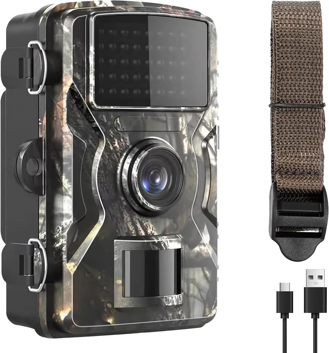 Wildcamera - Nachtzicht camera - Natuur observeren - Snelle trigger - 60MP 4K - Camouflage