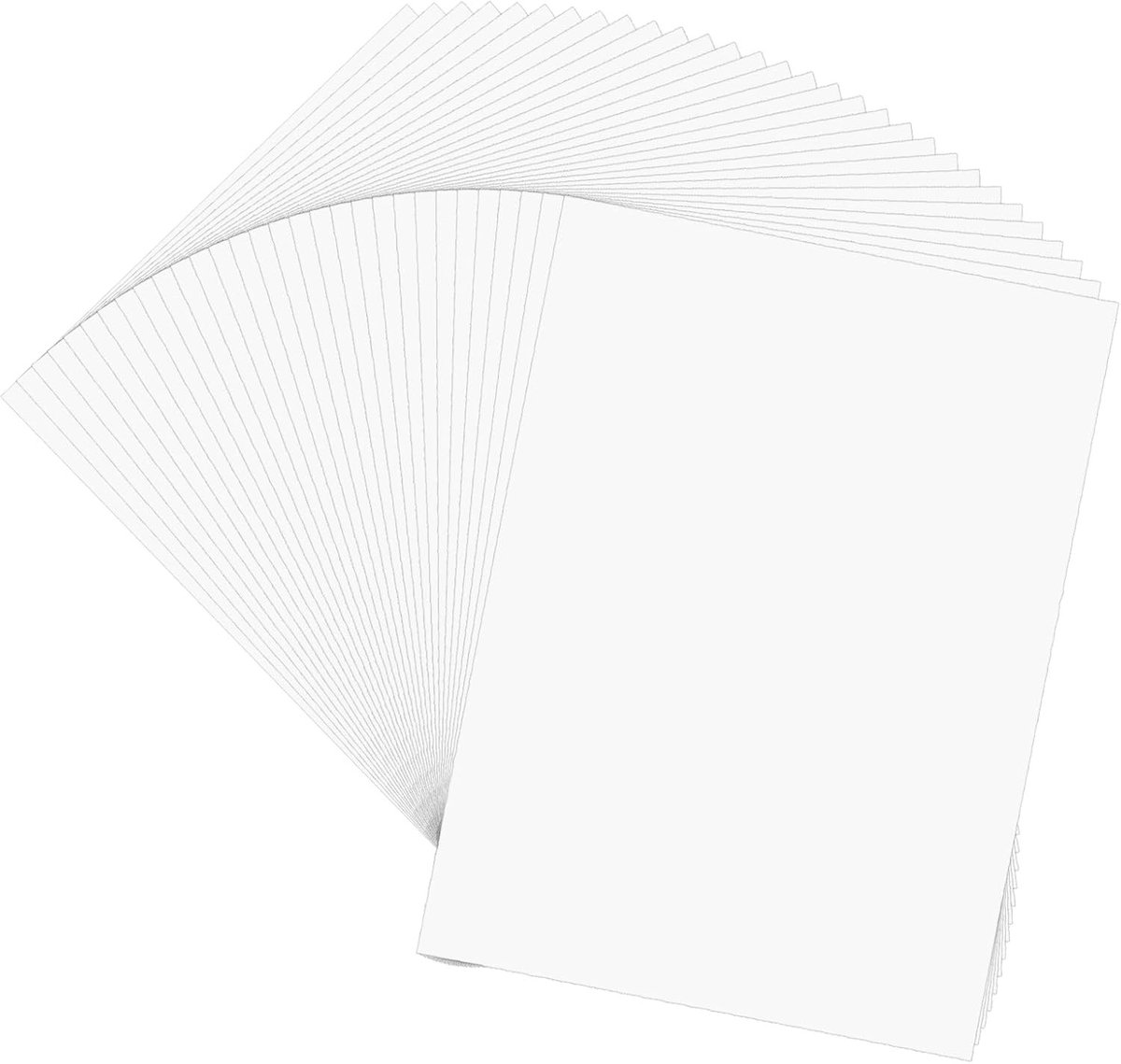 50 Stuks Carbonpapier A4 - Wit Kopieerpapier voor Hout, Canvas, Glas en Keramiek - Overdrachtspapier voor Creatieve Projecten