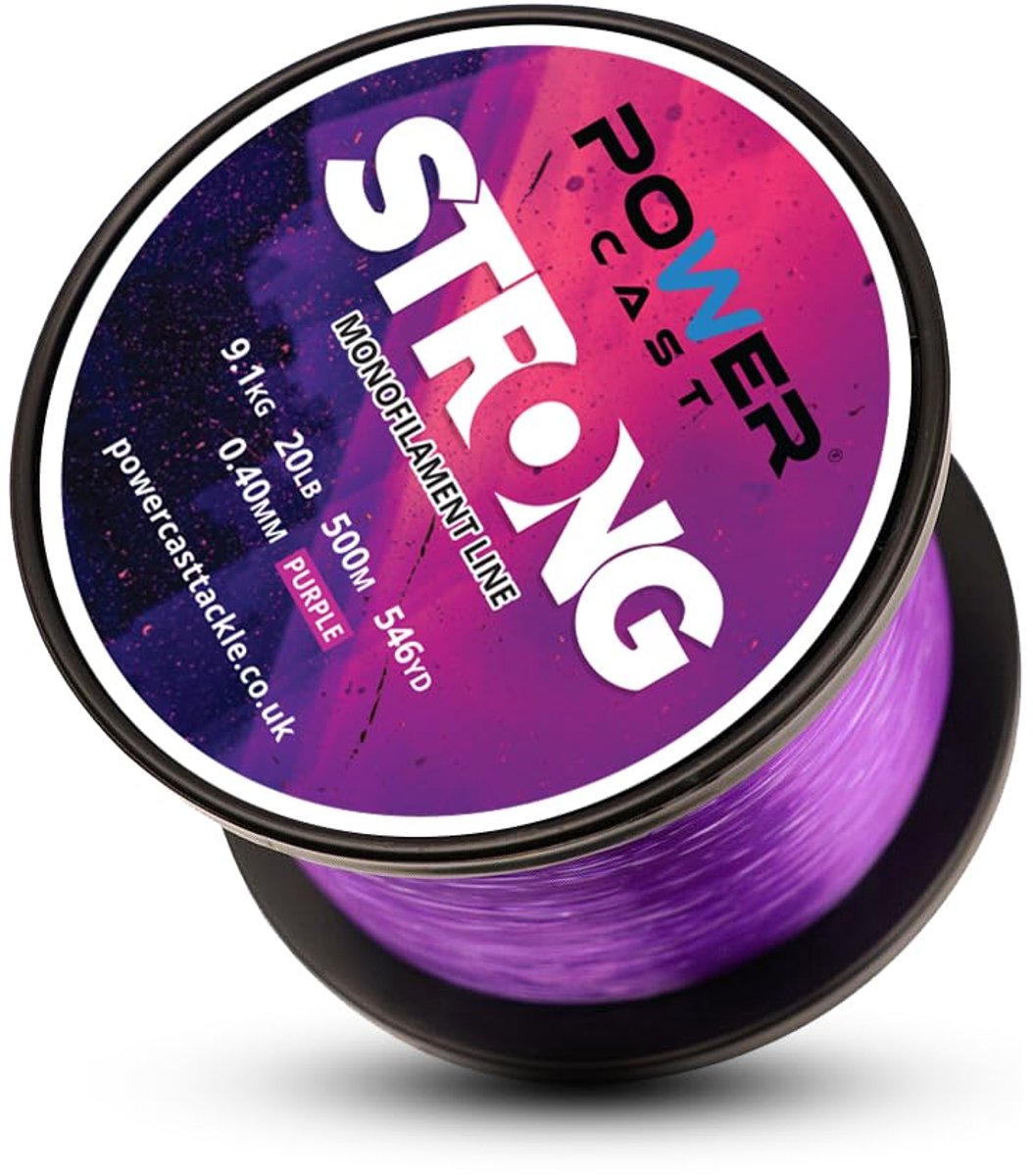 SnelShoppen - Sterke Monofilament Vislijn Paars 9.1kg/20lb 500m/546yd 0.40mm - Ideaal voor Recreatief en Professioneel Vissen