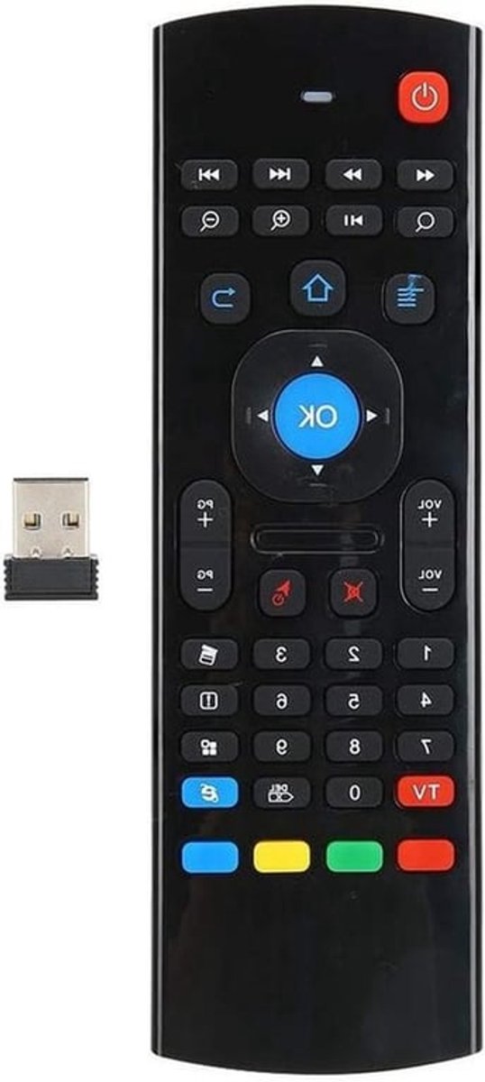 2.4G Draadloze Air Muis Afstandsbediening met Toetsenbord voor TV en PC - Infrarood Sensing - Geschikt voor Air Fly - Makkelijke Bediening