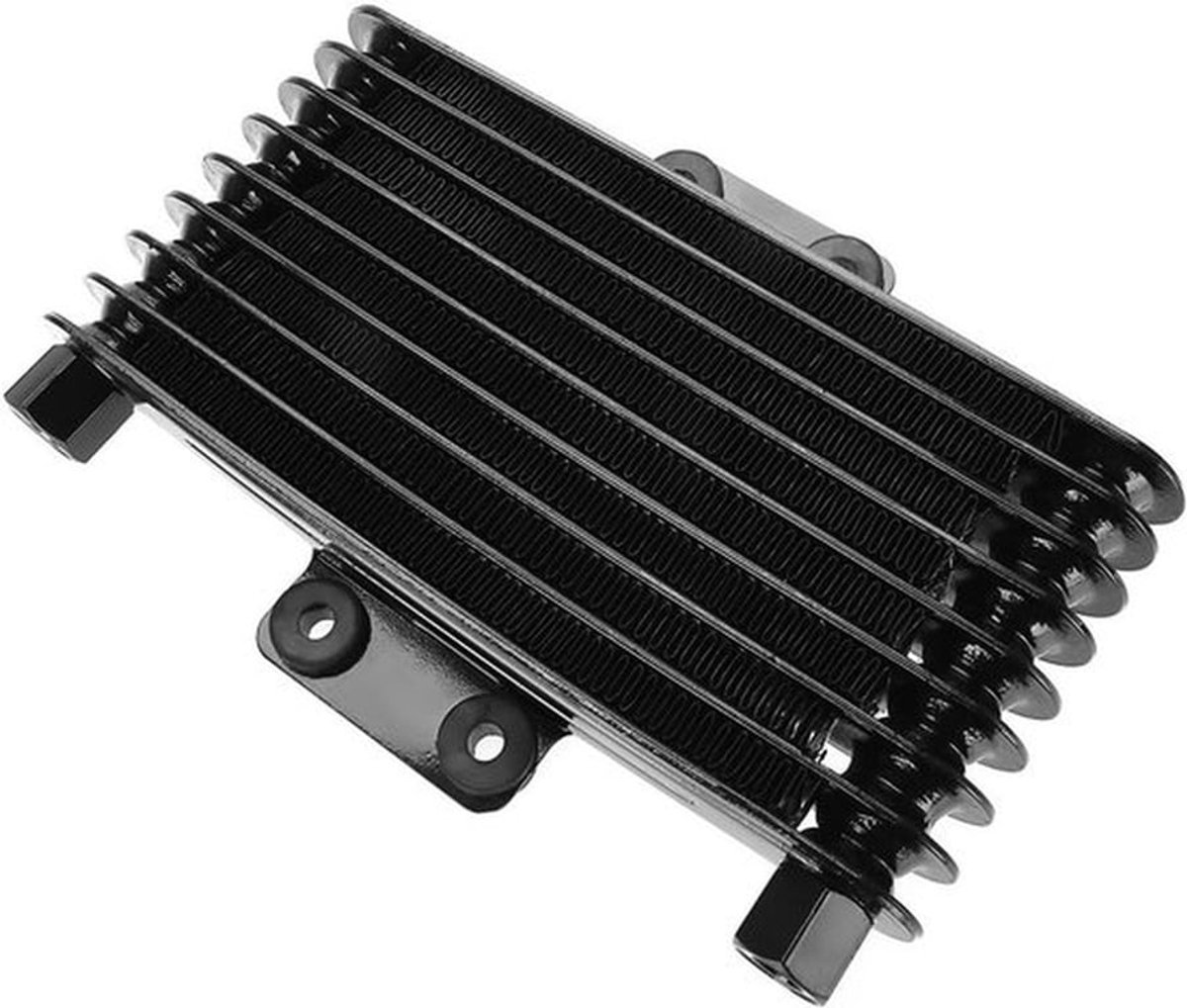 Aluminium Motorolie Koeler 125ml - Koelradiator voor Motorfietsen, Dirt Bikes en ATV's, Zwart
