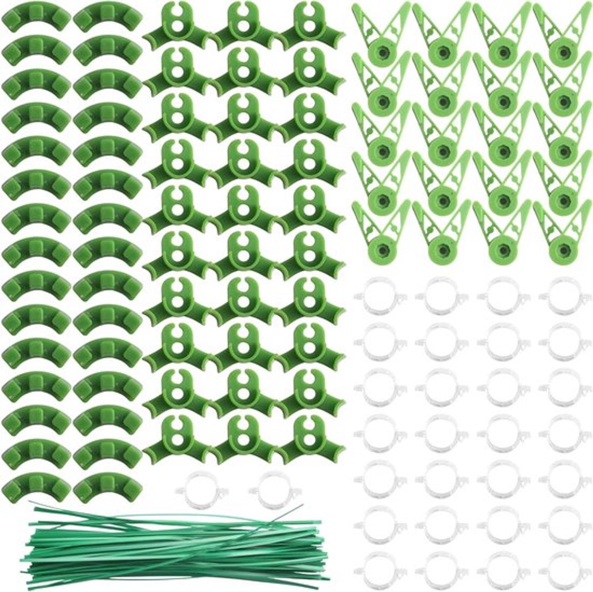 160 stuks plantenbuigers | 360 graden en 90 graden groeiaccessoires | verstelbare plantenclips | lage stress trainingsclips | draagbaar boeket | clips voor wijnstok, bloemen en planten | training