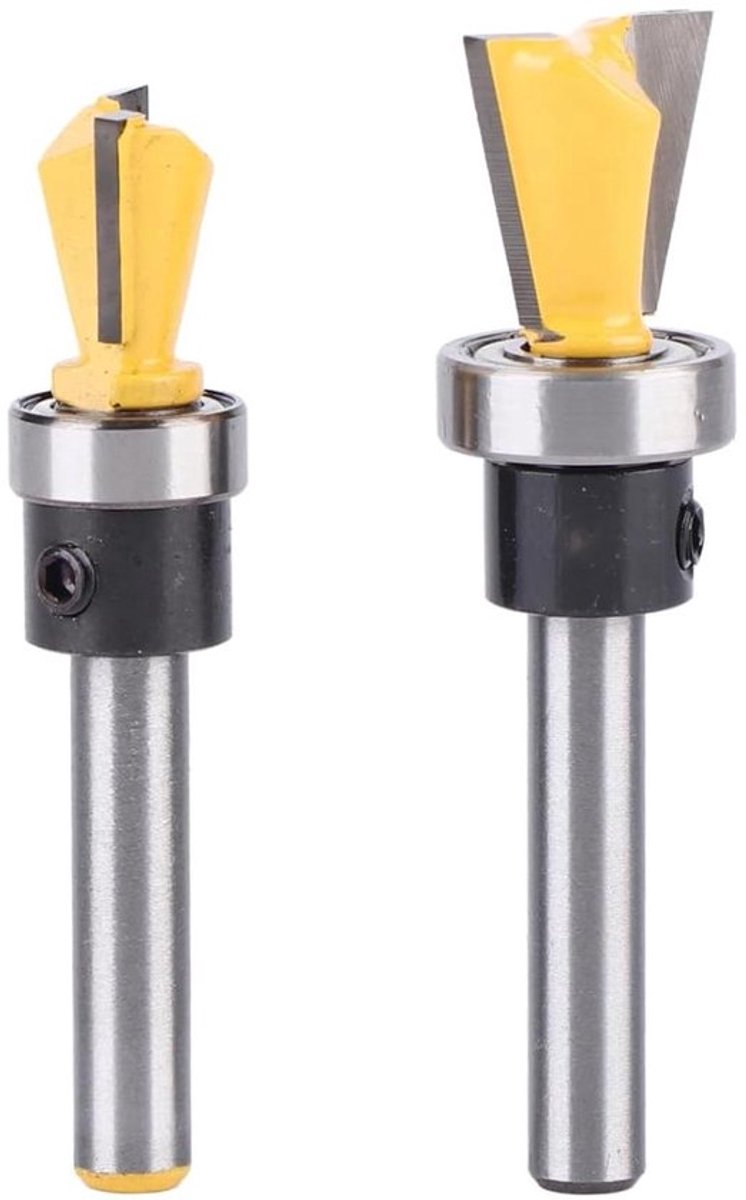 2-delige set Houten Duveltjesfrees met Lager 6.35mm Houtfrees Snijder