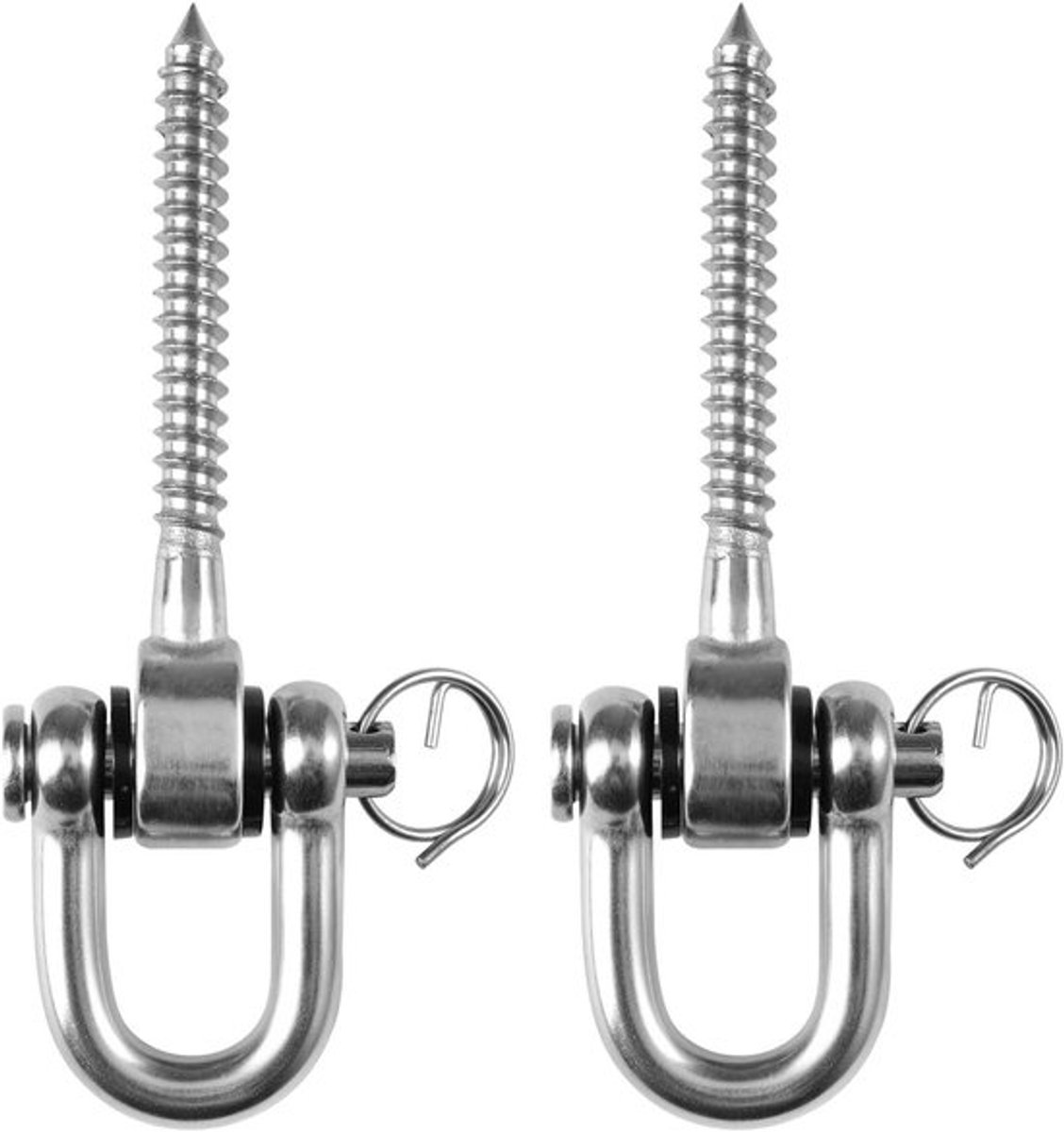 Robuuste schommelbevestigingen met kogellagers, draagvermogen 180° schommelhaken, 180° schroefset, roestvrijstalen schommelhardware, speeltuin accessoires, yoga benodigdheden