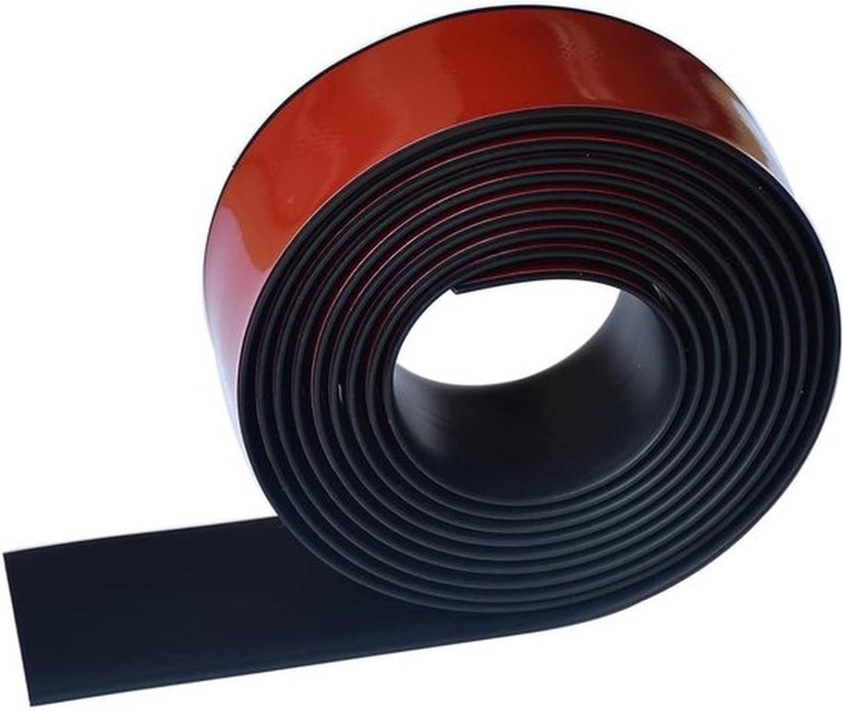 Rubberen strips van neopreen, zelfklevend - 50 mm breed - voor afdichtingen, vloerbedekkingen en trillingsbescherming