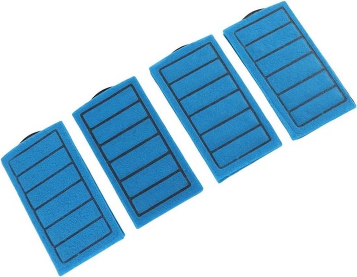 4 Blauwe Filterpatronen voor Aquariumfilters | Ideaal voor Aquariumschildpadden | Koolstoffilters als Vervanging