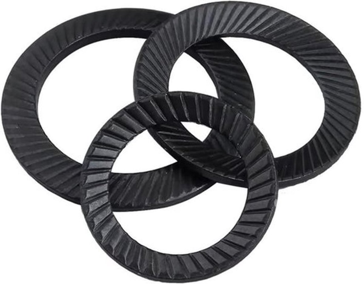 Anti-slip Ringen van Koolstofstaal voor M18x27mm Toepassingen - 20 Stuks voor Bevestiging en Stabiliteit
