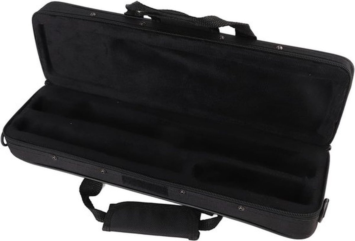 Waterdichte Fluitentas van Oxford Stof, Lichtgewicht en Slijtvaste Opbergtas met Verstelbare Schouderband voor 16 Holes Fluit, Ideaal voor Muzikanten en Fluitspelers, 15.5 x 4.7 x 6.8 cm