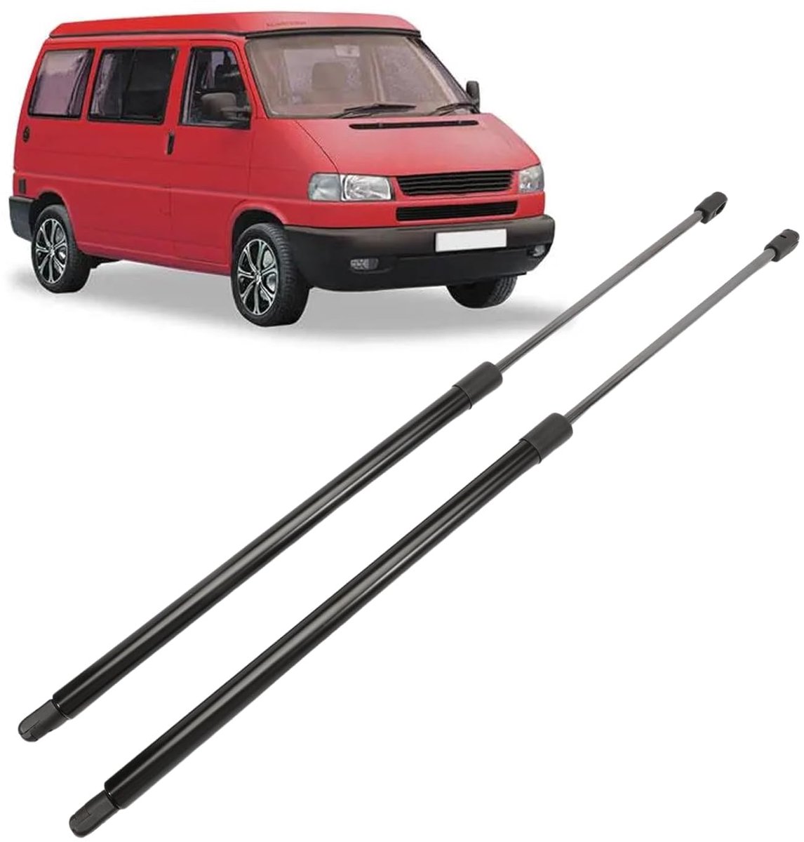 SnelShoppen - Fietsendrager Achterklep Kofferbak Gasdemper voor Transporter T4 1992-2003 MK IV 1200N Kofferbaksteunen Hefsteunen 685 mm