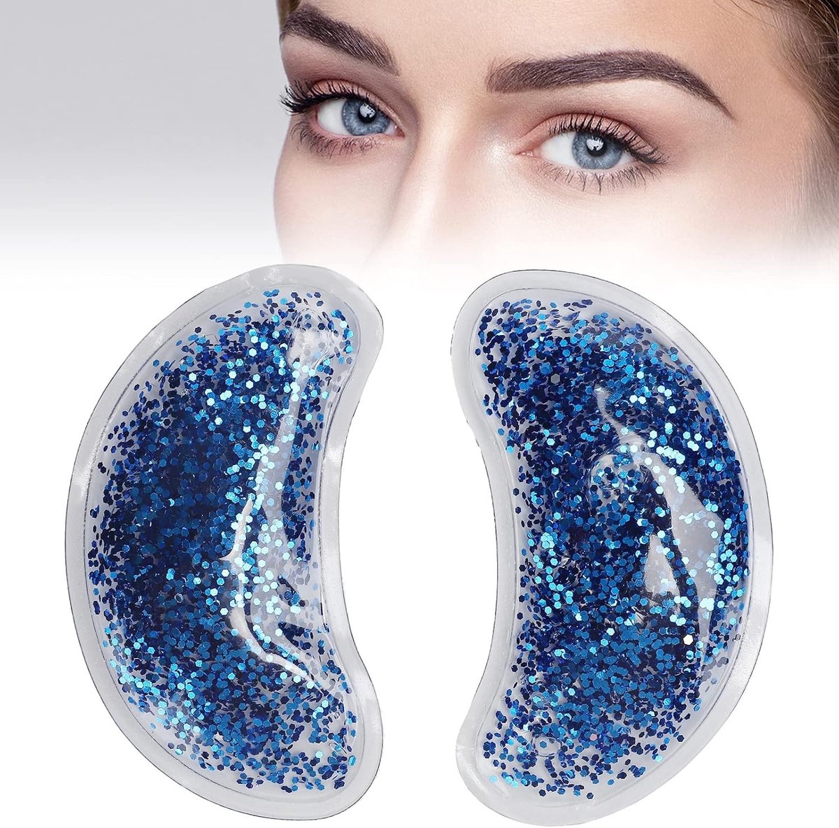 Oogmasker voor Vermoeide Ogen, Herbruikbare Gel Pads voor Donkere Kringen, Koelende Oogcovers voor Puffiness en Ontspanning