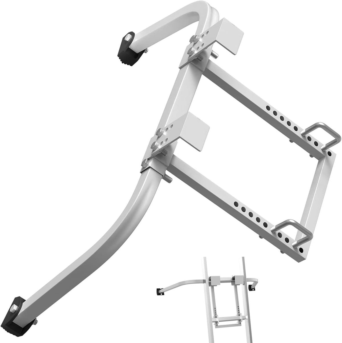 Universele Ladder Stabiliser met Haak voor Daken - Robuuste Verlenging met 500 lbs Draagvermogen en Ideaal voor Veilig Gebruik op Daken (43 x 41 x 9 cm)