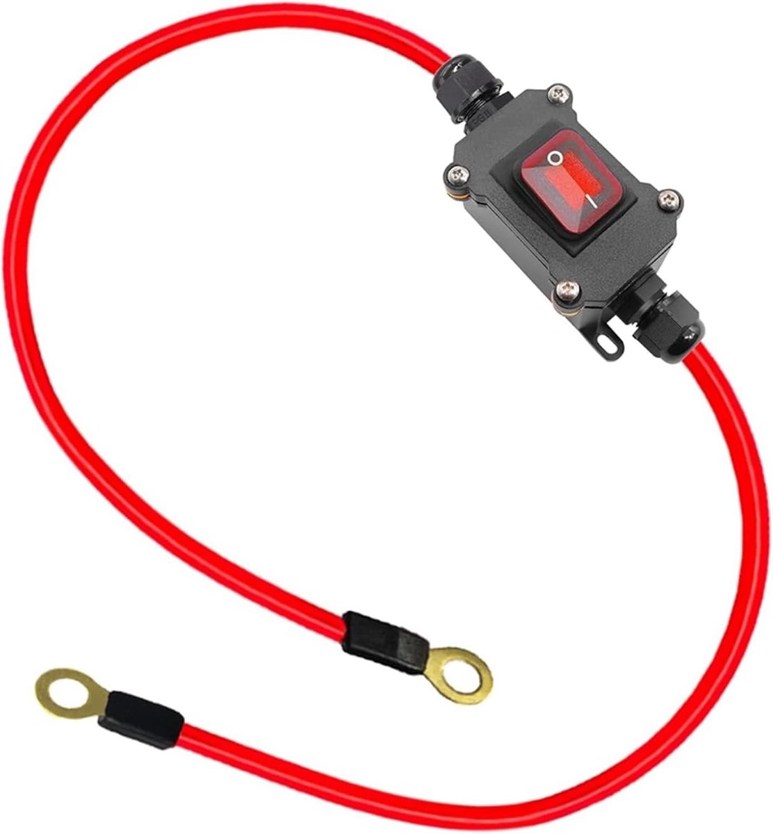 Inline Kabelschakelaar 12-24V DPST 25A Waterdichte Rocker Switch met Snelle Aansluiting voor Elektrische Toepassingen