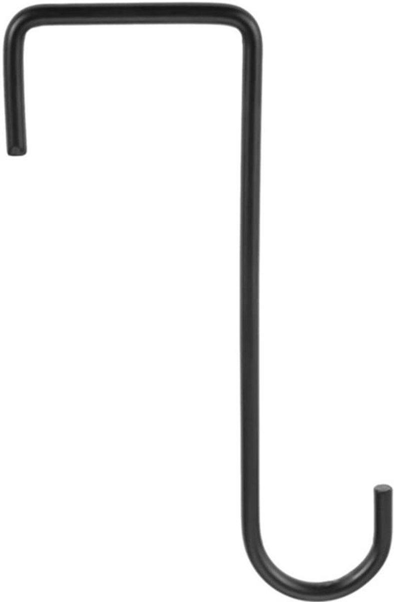 Hekwerk-haken 8 stuks - Tuinhaak - Muurbeugels - Zwart/Wit/Bruin - Max. 30 kg - Voor Binne