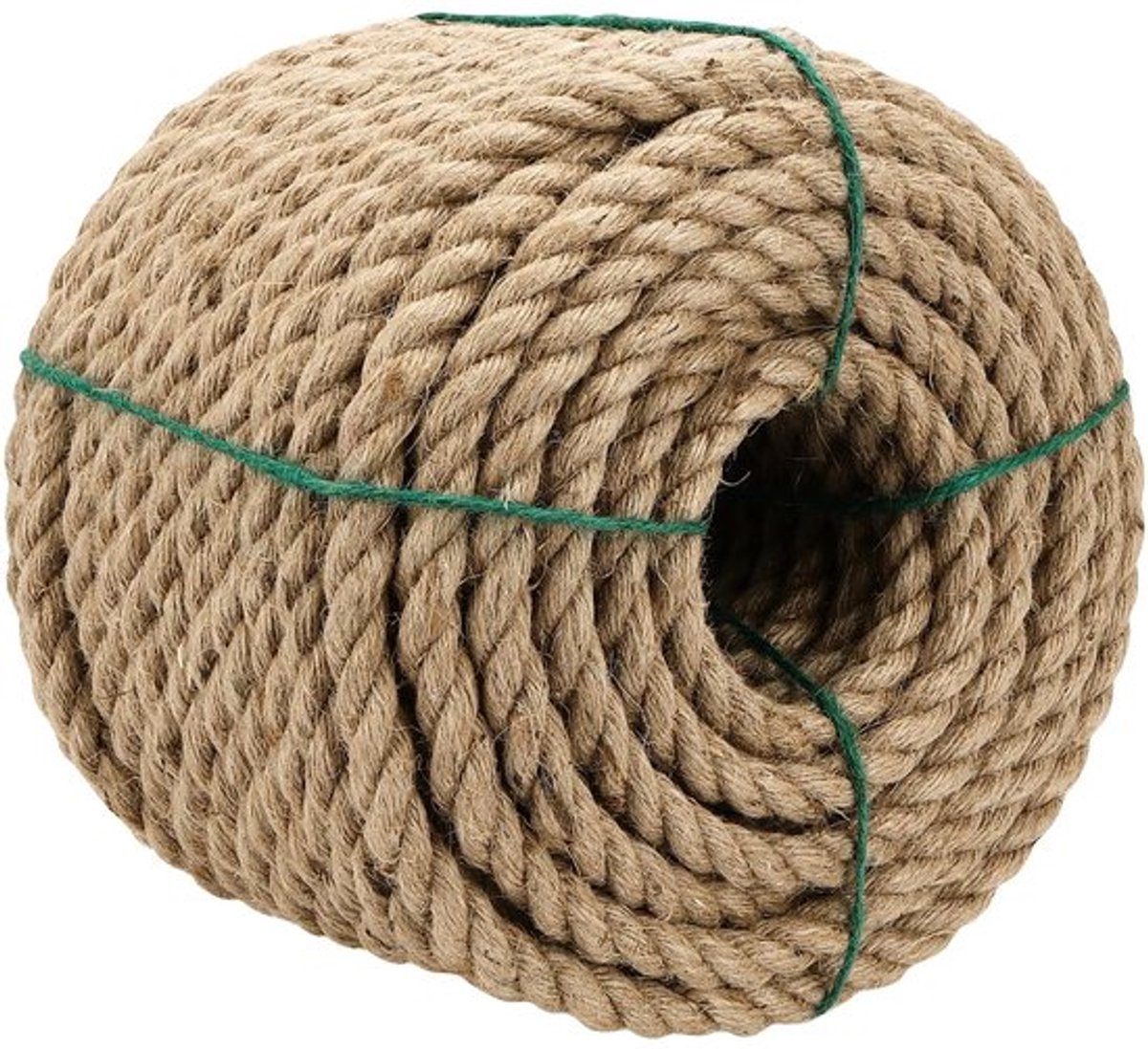 Jute Touw 12 mm - Sterk Koord - Hennep Touw - Bindtouw - Tuinaccessoire - Duurzaam Materiaal - Tuin Touw