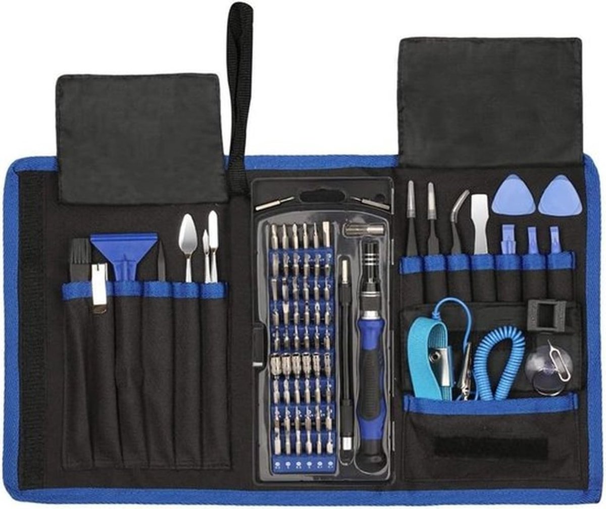 Professionele Precisieschroevendraaier Set met 79 Onderdelen, Magnetische Bits en Flexibele Schacht voor Elektronische Reparaties en Onderhoud