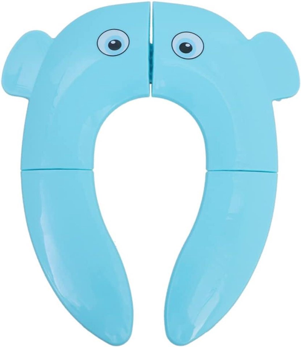 Opvouwbaar Toilet - Reis Potty Kinderen - Onderweg Hygiëne - Warm Comfortabel Zacht - 36x26x1.5cm - Blauw