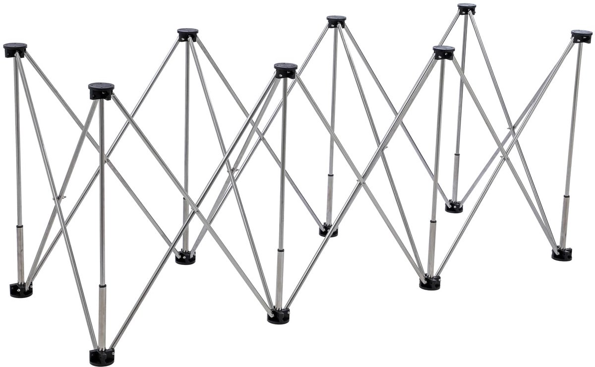 SnelShoppen - Draagbare Opvouwbare Werkstandaard 167x60x73cm, 800kg Laadvermogen, Roestvrij Staal, Werkblad Bouwtafel, Zaagbok Ondersteuning in Draagt
