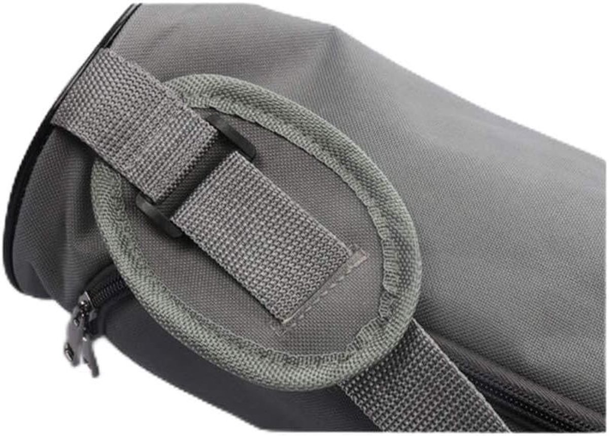 Draagtas Trainingsmatten - Opbergtas Matten - Sportuitrusting Vervoeren - Dubbele Ritssluiting - 72x15 cm - Grijs