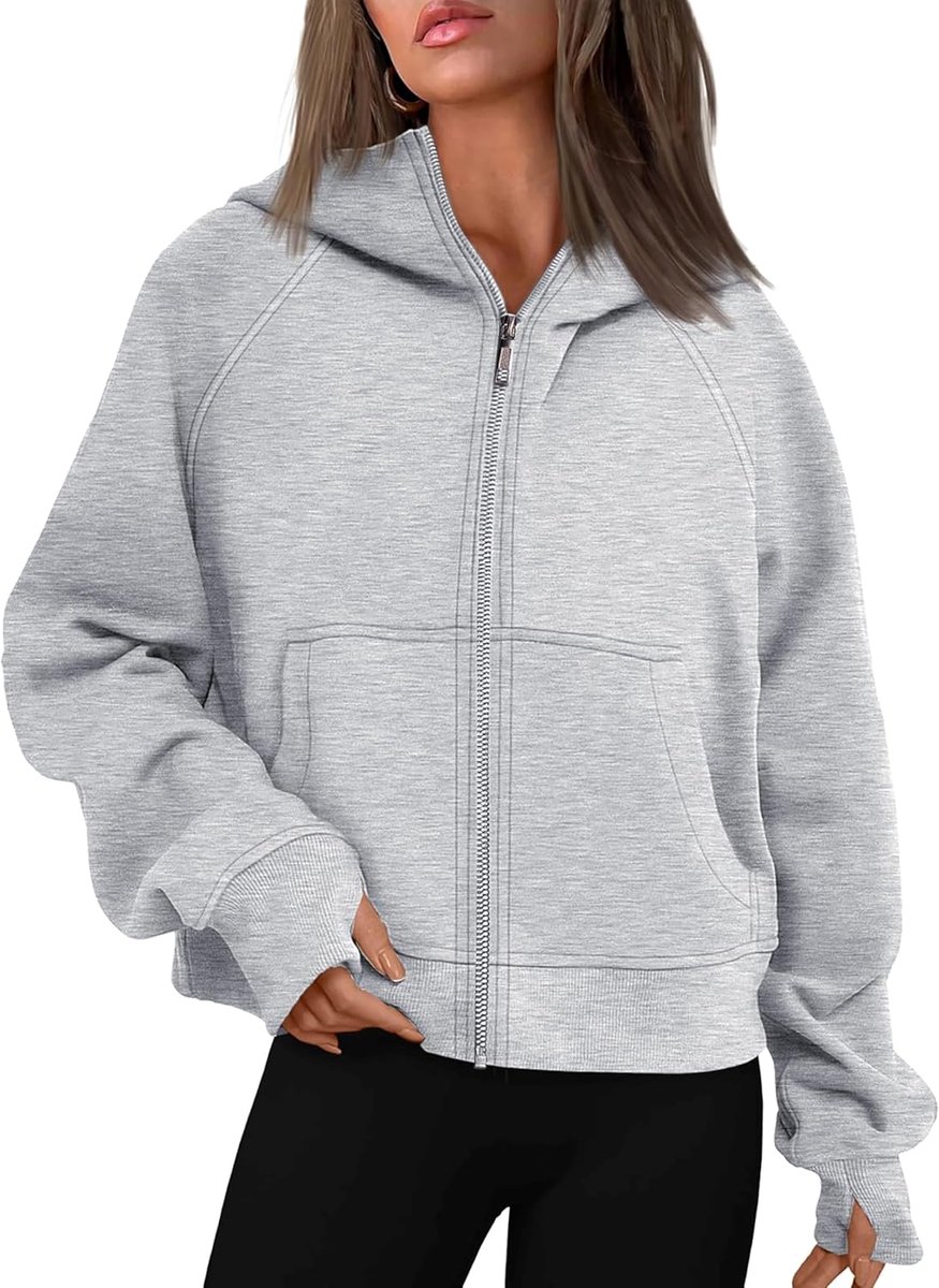 Hoodie dames sweatjack 2024 capuchonjack herfst winter sweatshirt capuchon capuchon ritssluiting mantel rits pullover
