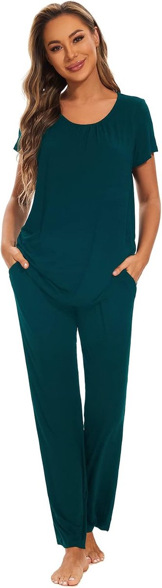 Zwangerschapspyjama voor dames, borstvoeding, nachtkleding met korte mouwen