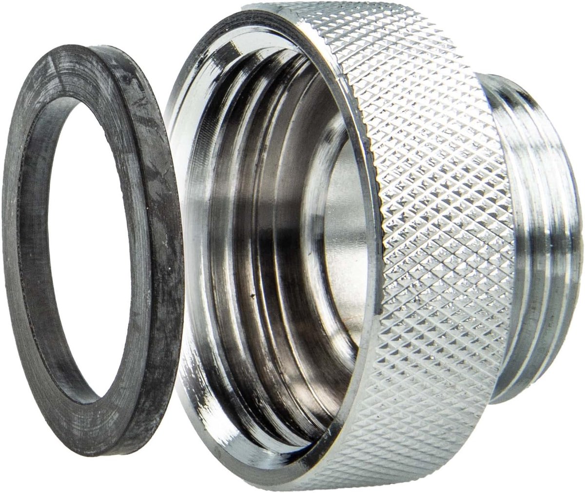 tecuro Opname-adapter overgangsstuk, voor uitlopen op armaturen, AG 3/4 inch op IG 1 inch