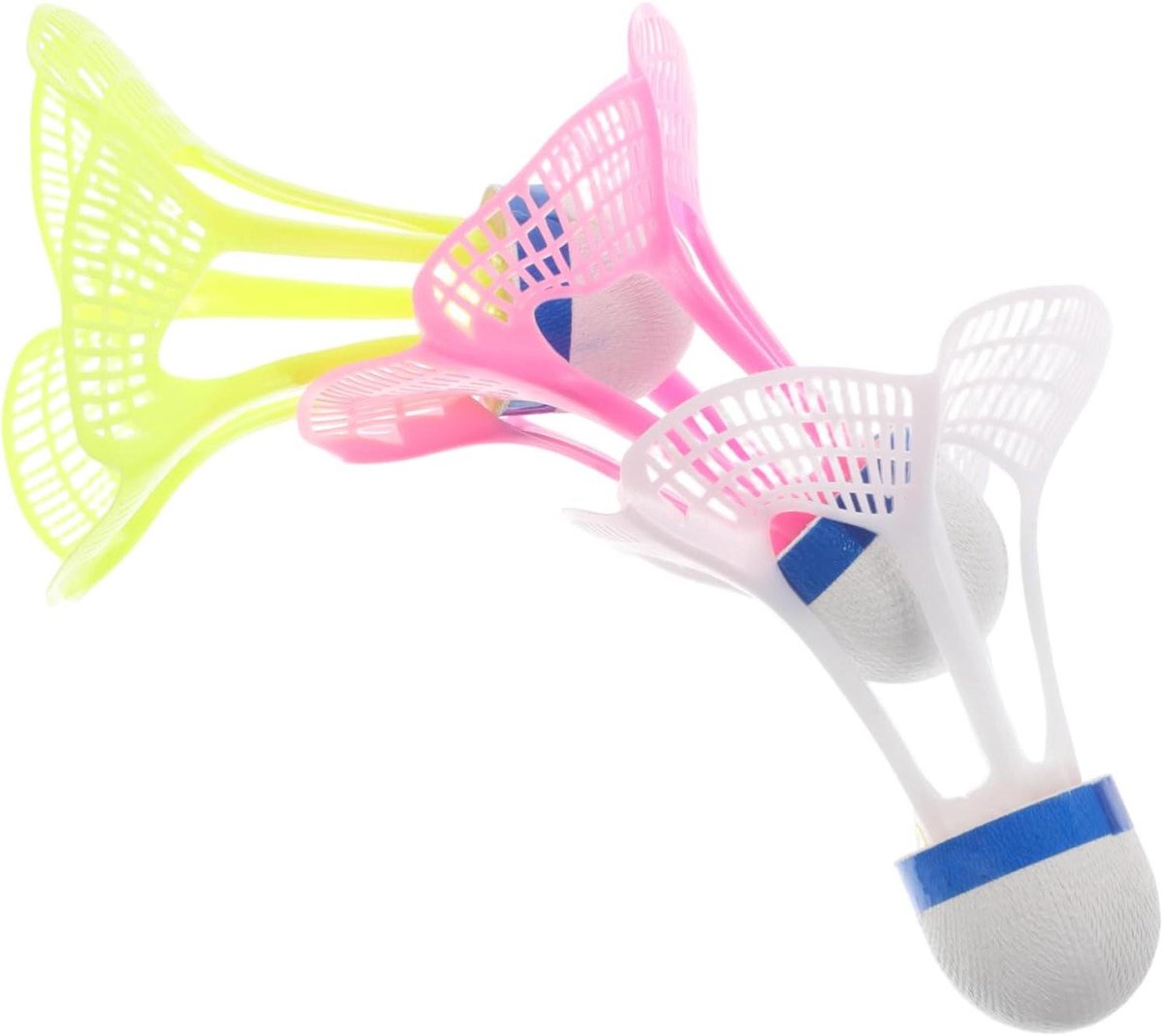 Badminton Ballen - Outdoor Shuttlecock - Sport Training - Windbestendig Ontwerp - 3 Stuks - Multicolor