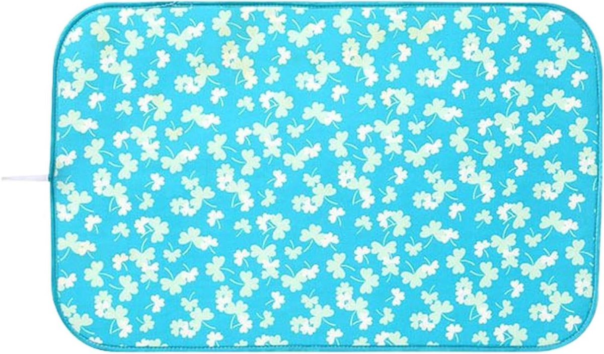 Bureaustrijkmat - Opvouwbare deken - Thuis strijken - Hittebestendig en antislip - 45 cm breed - Grijs
